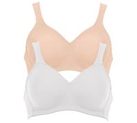 Bügelloser BH ANITA "BH ohne Bügel Twin", Damen, Gr. 100, Cup C, bunt (weiß desert), Obermaterial: 70% Polyamid PA. 30% Elasthan EL., BHs (27146555-100) weiß desert