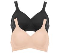 Bügelloser BH ANITA "BH ohne Bügel Twin", Damen, Gr. 100, Cup F, bunt (desert schwarz), Obermaterial: 70% Polyamid PA. 30% Elasthan EL., BHs (26743250-100) desert schwarz