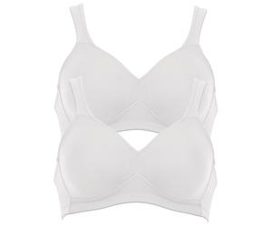 Bügelloser BH ANITA "BH ohne Bügel Twin", Damen, Gr. 85, Cup D, weiß (weiß weiß), Obermaterial: 70% Polyamid PA. 30% Elasthan EL., BHs (69342329-85) weiß weiß