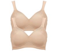 Bügelloser BH ANITA "BH ohne Bügel Twin", Damen, Gr. 85, Cup F, beige (beige beige), Obermaterial: 70% Polyamid PA. 30% Elasthan EL., BHs (94648946-85) beige beige