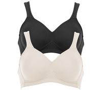 Bügelloser BH ANITA "BH ohne Bügel Twin", Damen, Gr. 90, Cup B, bunt (champagner schwarz), Obermaterial: 70% Polyamid PA. 30% Elasthan EL., BHs (33523202-90) champagner schwarz