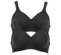 Bügelloser BH ANITA "BH ohne Bügel Twin", Damen, Gr. 95, Cup E, schwarz (schwarz schwarz), Obermaterial: 70% Polyamid PA. 30% Elasthan EL., BHs (14674605-95) schwarz schwarz