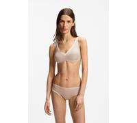Bügelloser BH BOSS "UNLINED_B.MIRAGE", Damen, Gr. M, N-Gr, beige (light beige 270), Jersey, Obermaterial: 80% Polyamid, 20% Elasthan, körpernah, BHs, Zweifarbig, mit verstellbaren Trägern (17105315-M)