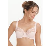 Bügelloser BH FELINA "Moments", Damen, Gr. 75, Cup E, rosa (dusty rose), Spitze, Obermaterial: 80% Polyamid, 13% Polyester, 7% Elasthan, unifarben, BHs Bügelloser BH, mit Spitze, Blumenstickerei, Stüt