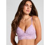 Bügelloser BH HUNKEMÖLLER "Andrea Padded Non-Wired Bra", Damen, Gr. 80, Cup B, lila, 75% Polyamid, 18% Polyester, 7% Elasthan, BHs (48137549-80) lila