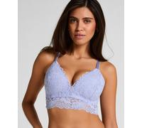 Bügelloser BH HUNKEMÖLLER "Andrea Padded Non-Wired Bra", Damen, Gr. 75C, Cup C, lila, 74% Polyamid, 18% Polyester, 8% Elasthan, BHs (24059964-75) lila