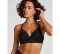 Bügelloser BH HUNKEMÖLLER "Sophie Padded Non-Underwired Bra", Damen, Gr. 90B, Cup B, schwarz, 64% Polyamid, 27% Polyester, 9% Elasthan, BHs (75567136-90) schwarz