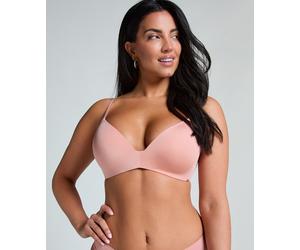 Bügelloser BH HUNKEMÖLLER "Vorgeformter BH ohne Bügel Mona", Damen, Gr. 75C, Cup C, rosa, 60% Polyamid, 24% Polyester, 16% Elasthan, BHs (63594450-75) rosa