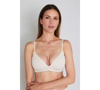 Bügelloser BH JOOP "Sensation", Damen, Gr. 85, Cup D, beige, Obermaterial: 58% Polyamid, 32% Polyester, 10% Elasthan, unifarben, comfort fit, BHs, mit edlem Metall-Logo am Mittelsteg (41450512-85) bei