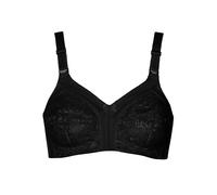 Bügelloser BH LISCA "BH ohne Bügel Sabina", Damen, Gr. 100, Cup E, schwarz, Stoff, Obermaterial: 85% Polyamid PA. 15% Elasthan EL., BHs (47281216-100) schwarz