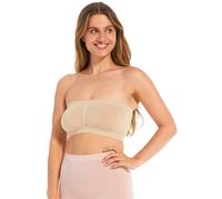 Bügelloser BH MAGIC BODYFASHION "Comfort Bandeau", Damen, Gr. L, N-Gr, braun (latte), Obermaterial: 90% Polyamid, 10% Elasthan, figurbetont, BHs, mit herausnehmbaren Pads (47550821-L) latte