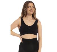 Bügelloser BH MAGIC BODYFASHION "Comfort Bra", Damen, Gr. XXL, N-Gr, schwarz, Obermaterial: 89% Polyamid, 11% Elasthan, unifarben, BHs, bequemer, nahtloser und bügelloser BH (32540924-XXL) schwarz