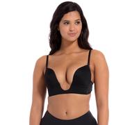 Bügelloser BH MAGIC BODYFASHION "V-Bra", Damen, Gr. 80, Cup A, schwarz, Obermaterial: 82% Polyester, 18% Elasthan, unifarben, BHs, extrem tief fallender Ausschnitt und extra tiefer Rücken (57976860-80