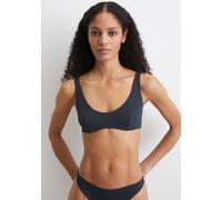 Bügelloser BH MARC O'POLO "Summer Stripes", Damen, Gr. 70, Cup A, blau (schwarz navy), Obermaterial: 84% Polyamid, 16% Elasthan, unifarben, Basic, bequem, BHs Bügelloser BH, mit knappem Schnitt (50566