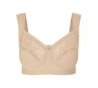 Entlastungs-BH MISS MARY, Damen, Gr. 100, Cup E, beige (elfenbein), 64% Baumwolle, 17% Polyamid, 13% Elasthan, 6% Polyester, BHs BH Entlastungs-BH Bügelloser-BH (452260-100) elfenbein