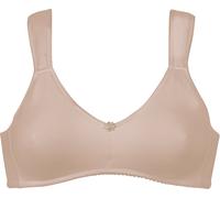 Bügelloser BH NATURANA "Athleisure", Damen, Gr. 100, Cup B, beige (light beige), Obermaterial: 90% Baumwolle, 10% Elasthan, unifarben, bequem, BHs, vorgeformte Cups, breite Träger, ohne Bügel, bequem,