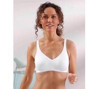 Minimizer-BH NATURANA "The Thursday", Damen, Gr. 100, Cup E, weiß, Obermaterial: 76% Polyamid, 24% Elasthan, unifarben, BHs Minimizer-BH, ohne Bügel, breite Träger, basic, bequem, weich, Entlastungstr