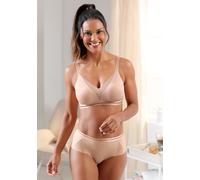 Bügelloser BH NATURANA, Damen, Gr. 95, Cup D, beige (sand), 77% Polyester, 23% Elasthan, Tüll:22% Elasthan, 78% Polyamid, BHs (61461939-95) sand