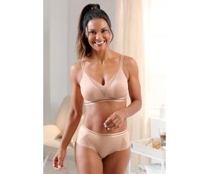 Bügelloser BH NATURANA, Damen, Gr. 95, Cup D, beige (sand), 77% Polyester, 23% Elasthan, Tüll:22% Elasthan, 78% Polyamid, BHs (61461939-95) sand