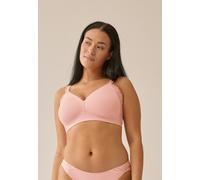 Bügelloser BH NATURANA "The Friday", Damen, Gr. 80, Cup D, pink (pink rose), Obermaterial: 87% Polyamid, 13% Elasthan, unifarben, bequem, BHs Bügelloser BH, vorgeformte Cups, breite Träger, ohne Bügel