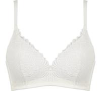 Bügelloser BH NATURANA "Soft-BH mit Schale", Damen, Gr. 90, Cup C, beige (ecru), Obermaterial: 87% Polyamid, 13% Elasthan. Cups: 100% Polyester. Spitze: 89% Polyamid, 11% Elasthan. Futter Rückenteil: