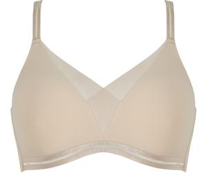 Bügelloser BH NATURANA "The Monday", Damen, Gr. 90, Cup B, beige (hellbeige), Microtouch, Obermaterial: 65% Polyamid, 35% Elasthan. Tüll: 78% Polyamid, 22% Elasthan, Mesh, leicht glänzend, unifarben,