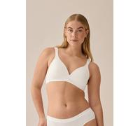 Bügelloser BH NATURANA "The Wednesday", Damen, Gr. 80, Cup A, beige (ercu), Obermaterial: 89% Polyamid, 11% Elasthan. Futter: 100% Polyester. Spitze: 64% Polyamid, 36% Elasthan, leicht glänzend, unifa