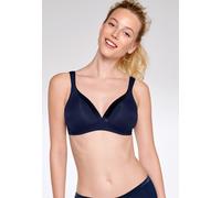 Naturana BH Damen ohne Bügel Cup A-D 100% Angenehm Dank extra Softer Schalen I BH ohne Bügel mit nahtlosen Cups - Ideal unter Blusen & T-Shirts Damen BH für maximalen Halt 85 Navy A