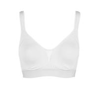Bügelloser BH NINA VON C. ""Cotton Shape"", Damen, Gr. 85, Cup B, weiß, Obermaterial: 82% Baumwolle, 18% Elasthan. Spitze: 54% Polyamid, 46% Elasthan, unifarben, BHs, ohne Bügel, verstellbar, nahtlose
