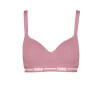 Bügelloser BH PUMA "PUMA WOMEN PADDED TOP 1P HANG", Damen, Gr. XS, N-Gr, poised pink, Obermaterial: 57% Baumwolle, 38% Modal, 5% Elasthan, BHs, mit leicht gepaddeten Cups (63149309-XS) poised pink