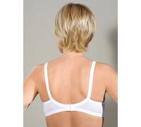 Sheego BH ohne Bügel in Überkreuz-Schnitt 95B weiß + schwarz