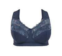 Bügelloser BH SHEEGO, Damen, Gr. 105, Cup D, blau (saphir), 83% Polyamid, 17% Elasthan, BHs (27815433-105) saphir