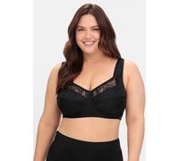 Bügelloser BH SHEEGO, Damen, Gr. 125, Cup F, schwarz, 85% Polyamid, 10% Elasthan, 5% Baumwolle, Spitze:16% Elasthan, 84% Polyamid, BHs (93231549-125) schwarz