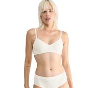 Bügelloser BH SLOGGI "GO Casual P" Gr. XS, N-Gr, weiß (silk white) Damen BHs ohne Bügel (92406559-XS) silk white