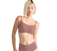 Bügelloser BH SLOGGI "ZERO Feel 2.0", Damen, Gr. S, N-Gr, braun (cacao), Single Jersey, Obermaterial: 76% Polyamid, 24% Elasthan, matt, unifarben, normal, BHs Bügelloser BH, herausnehmbare Pads, Micro