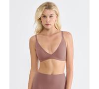 Bügelloser BH SLOGGI "ZERO Feel 2.0", Damen, Gr. S, N-Gr, braun (cacao), Single Jersey, Obermaterial: 76% Polyamid, 24% Elasthan, BHs, mit herausnehmbaren, atmungsaktiven Pads, Lift-up Effekt (5589446