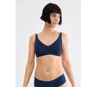Bügelloser BH SLOGGI "ZERO Feel 2.0", Damen, Gr. XL, N-Gr, blau (navy blau), Single Jersey, Obermaterial: 76% Polyamid, 24% Elasthan, unifarben, BHs, atmungsaktive, herausnehmbare Pads, fester Halt, v