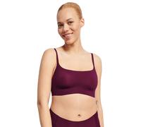 Bügelloser BH SLOGGI "ZERO Feel 2.0", Damen, Gr. XL, N-Gr, rot (claret), Single Jersey, Obermaterial: 76% Polyamid, 24% Elasthan, unifarben, normal, BHs Bügelloser BH, herausnehmbare Pads, Microfaser,