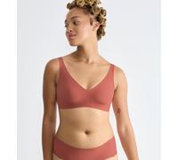 Bügelloser BH SLOGGI "ZERO Feel 2.0 Soft bra", Damen, Gr. M, N-Gr, orange (candid orange), Single Jersey, Obermaterial: 76% Polyamid, 24% Elasthan, BHs Bügelloser BH, nahtlos und unsichtbar (41620766-