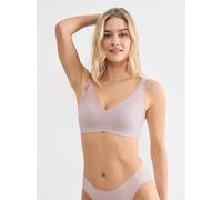 Bügelloser BH SLOGGI "ZERO Feel 2.0 Soft bra", Damen, Gr. S, N-Gr, rosa (perola), Single Jersey, Obermaterial: 76% Polyamid, 24% Elasthan, unifarben, BHs, nahtlos und unsichtbar (90940442-S) perola