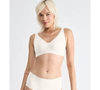 Bügelloser BH SLOGGI "ZERO Feel 2.0 Soft bra", Damen, Gr. XL, N-Gr, weiß (silk weiß), Single Jersey, Obermaterial: 76% Polyamid, 24% Elasthan, matt, unifarben, BHs, nahtlos und unsichtbar (96936828-XL