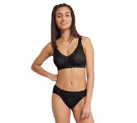 Bügelloser BH SLOGGI "ZERO Feel Bliss Soft bra", Damen, Gr. S, N-Gr, schwarz, Spitze, Obermaterial: 76% Polyamid, 24% Elasthan, Jacquardmuster, unifarben, BHs, unsichtbar mit Spitzenoptik (86473112-S)