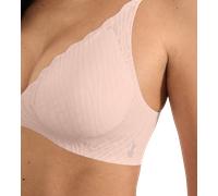 Bügelloser BH SLOGGI "ZERO Feel Bliss THE UP P Bra", Damen, Gr. L, N-Gr, puff pink, Spitze, Obermaterial: 76% Polyamid, 24% Elasthan, BHs, unsichtbar mit Spitzenoptik (21833641-L) puff pink