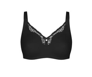 Bügelloser BH SUSA "BH ohne Bügel Capri", Damen, Gr. 80, Cup A, schwarz, Obermaterial: 82% Polyamid PA. 18% Elasthan EL., BHs (49255111-80) schwarz
