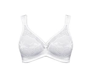 Bügelloser BH SUSA "BH ohne Bügel Topsy", Damen, Gr. 80, Cup D, weiß, Obermaterial: 63% Polyamid PA. 19% Baumwolle CO. 18% Elasthan EL., BHs (93006935-80) weiß
