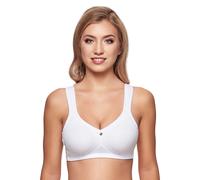 Bügelloser BH SUSA "Capri", Damen, Gr. 100, Cup F, weiß, Obermaterial: 40% Baumwolle, 30% Elasthan, 30% Polyamid, unifarben, BHs, vorgeformte Cups, Mikrofaser, Komfort-Träger, bequem (55509020-100) we