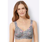 Bügelloser BH SUSA, Damen, Gr. 110, Cup E, grün (lind, bedruckt), 48% Polyester, 39% Baumwolle, 7% Elasthan, 6% Polyamid, BHs (43579460-110) lind, bedruckt