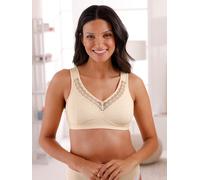 Bügelloser BH SUSA, Damen, Gr. 80, Cup D, beige (elfenbein, bedruckt), 54% Polyamid, 35% Baumwolle, 11% Elasthan, BHs (97205664-80) elfenbein, bedruckt