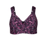 Bügelloser BH SUSA "Entlastungs BH Prints", Damen, Gr. 100, Cup B, lila (lila, bedruckt), Stoff, Obermaterial: 44% Baumwolle CO. 42% Polyester PES. 7% Polyamid PA. 7% Elasthan EL., BHs (30276352-100)