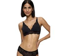Bügelloser BH TRIUMPH "Amourette Charm", Damen, Gr. 85, Cup D, schwarz, Microtouch, Obermaterial: 47% Polyamid, 36% Polyester, 17% Elasthan, BHs, Stretch-Spitze, tiefer V-Ausschnitt, weich, leichte Po